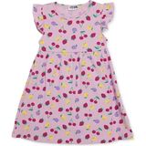 Hellobaby Kız Bebek Elbise Meyve Baskılı Düğmeli Bisiklet Yaka Sleeveless - Pembe - 12 - 18 Ay