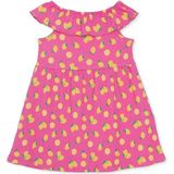 Hellobaby Kız Bebek Elbise Meyve Baskılı Fırfırlı Yaka Sleeveless - Pembe - 2 - 3 Yaş