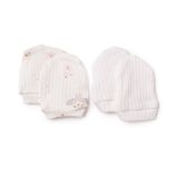 HelloBaby Kız Bebek Eldiven Hayvan Baskılı - Ekru