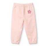 HelloBaby Kız Bebek Eşofman Alt Çiçek Baskılı Lastikli - Pembe