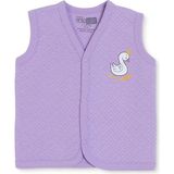 Hellobaby Kız Bebek Kapitone Yelek Hayvan Baskılı Çıtçıtlı V Yaka Sleeveless - 6 - 9 Ay - Lila