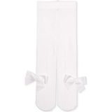 Hellobaby Kız Bebek Külotlu Çorap Fiyonk Baskılı - 1 - 2 Yaş - Beyaz