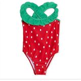 Hellobaby Kız Bebek Mayo Dinozor Baskılı - Kırmızı - 3 Yaş