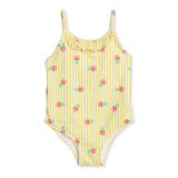 HelloBaby Kız Bebek Mayo Meyve Baskılı - Sarı