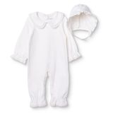 HelloBaby Kız Bebek Mevlüt Kıyafeti Çıtçıtlı Bebe Yaka Uzun Kol Patiksiz - Ekru