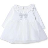 Hellobaby Kız Bebek Mevlüt Kıyafeti Düğmeli Bisiklet Yaka Long Sleeve - 6 - 9 Ay - Ekru