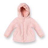 HelloBaby Kız Bebek Mont Fermuarlı Kapüşonlu Uzun Kol - Pembe