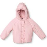 Hellobaby Kız Bebek Mont Fiyonk Baskılı Fermuarlı Kapüşonlu Uzun Kol - Pembe - 3 - 4 Yaş