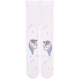 Hellobaby Kız Bebek Mus Külotlu Çorap Unicorn Baskılı - 2 - 2,5 Yaş - Beyaz Kelebek