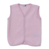 HelloBaby Kız Bebek Polar Yelek Çıtçıtlı V Yaka Atlet - Pembe