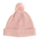 HelloBaby Kız Bebek Ponponlu Bere Triko Pamuklu Pembe -