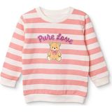 Hellobaby Kız Bebek Sweatshirt Ayı Baskılı Bisiklet Yaka Uzun Kol - Ekru - 6 - 9 Ay