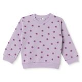 HelloBaby Kız Bebek Sweatshirt Çiçek Baskılı Bisiklet Yaka Long Sleeve - Lila