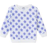 Hellobaby Kız Bebek Sweatshirt Çiçek Baskılı Bisiklet Yaka Uzun Kol - Ekru - 9 - 12 Ay
