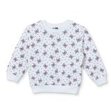 HelloBaby Kız Bebek Sweatshirt Fiyonk Baskılı Bisiklet Yaka Long Sleeve - Ekru