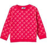 Hellobaby Kız Bebek Sweatshirt Kalp Baskılı Bisiklet Yaka Long Sleeve - Pembe - 9 - 12 Ay