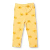 HelloBaby Kız Bebek Tayt Güneş Baskılı Reçme - Sarı