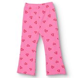 HelloBaby Kız Bebek Tayt Kalp Baskılı Reçme - Pembe