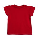 HelloBaby Kız Bebek Tişört Bisiklet Yaka Short Sleeve - Kırmızı