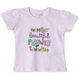 Hellobaby Kız Bebek Tshirt Süprem Bisiklet Yaka Kısa Kol - Somon - 2 - 3 Yaş
