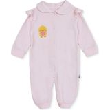 Hellobaby Kız Bebek Tulum Hayvan Baskılı Çıtçıtlı Bebe Yaka Long Sleeve Patikli - Açık Pembe - 3 - 6 Ay