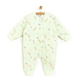 HelloBaby Kız Bebek Uyku Tulumu Çıtçıtlı Bisiklet Yaka Uzun Kol Ribanalı - Açık Yeşil