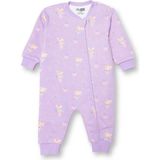 Hellobaby Kız Bebek Uyku Tulumu Prenses Baskılı Fermuarlı Bisiklet Yaka Uzun Kol Ribanalı - Lila - 3 Yaş