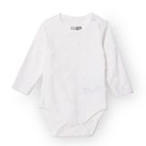 HelloBaby Kız Bebek Uzun Kol Body Çıtçıtlı Yaka - Ekru