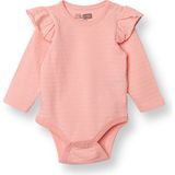 Hellobaby Kız Bebek Uzun Kol Body Jakar Örme Bisiklet Yaka - Pembe - 9 - 12 Ay