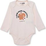 Hellobaby Kız Bebek Uzun Kol Body Ribana Zarf Yaka Uzun Kol - Bej - 2 - 3 Yaş