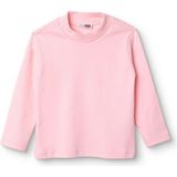 Hellobaby Kız Bebek Uzun Kol Tshirt Bisiklet Yaka Uzun Kol Ribana Paça - Açık Pembe - 9 - 12 Ay