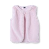HelloBaby Kız Bebek Yelek Düğmeli Bisiklet Yaka - Açık Pembe