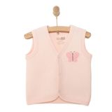 HelloBaby Kız Bebek Yelek Kapitoneli Düğmeli Açık Pembe -