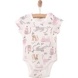 Hellobaby Kız Kısa Kol Body Kız Bebek - 9 Ay - Ekru