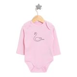 HelloBaby Kız Uzun Kol Body Bebek - Pembe