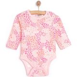 HelloBaby Kız Uzun Kol Body Kız Bebek - Pembe - 3 Yaş