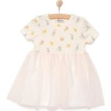 Hellobaby Romantic Garden Kız Elbise Kız Bebek - Ekru - 9 Ay