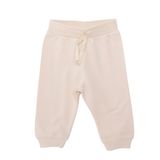HelloBaby Unisex Bebek Eşofman Alt Şardonlu İki İplik Ribanalı Gri Melanj - Ekru