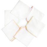 HelloBaby Yenidoğan 24x24 cm Unisex Ekru 6'lı Ağız Mendili