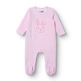 HelloBaby Yenidoğan Kadife Patikli Tulum - Pembe