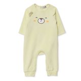 HelloBaby Yenidoğan Kadife Patiksiz Tulum - Yeşil