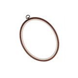 HelloPunch&Bags NURGE Ahşap Görünümlü Oval Pano Kasnak 4 Numara