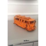 Hellove Ahşap Maket Vosvos Minibüs Dekoratif Süs Nostaljik Obje Biblo Woswos