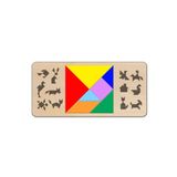 Hellove Ahşap Tangram Zeka Oyunu Strateji Eğitici Zeka Geliştirici Oyun