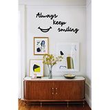 Hellove Always Keep Smiling Duvar Yazısı Dekoratif Tablo Ahşap Duvar Yazısı