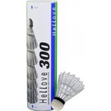 Hellove Badminton Topu 6 lı Set Beyaz Mantar Uçlu Bedminton Topu