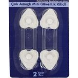 Hellove Çok Amaçlı Kilit 2 Li Dolap Kilidi Dolap Emniyet Kilidi
