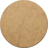 Hellove Daire Duralit Supla 6 Adet Levha Yuvarlak Supla Amerikan Servisi - 33 x 33 cm - Kahve