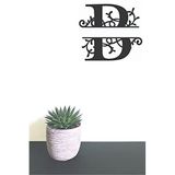 HELLOVE Dekoratif Ahşap Harf B HARFİ Monogram Harf 1 Adet