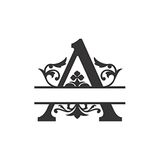 Hellove Dekoratif Ahşap Harf Monogram Harf 1 Adet Dekoratif Duvar Süsü A Harfi Büyük